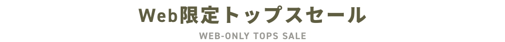 Web限定トップスセール